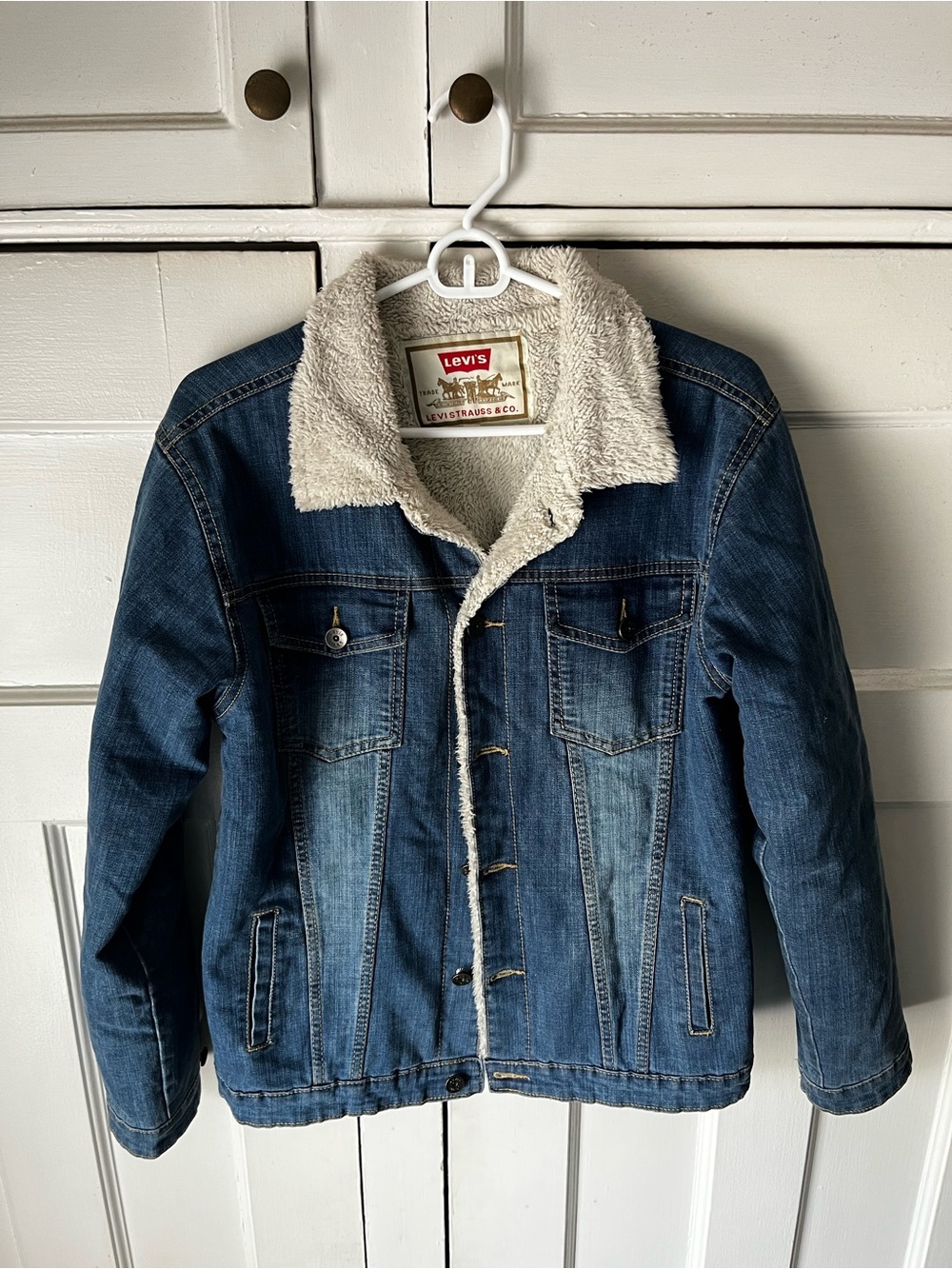 Levi's Men's Sherpa-Lined Denim Jacket - Size L